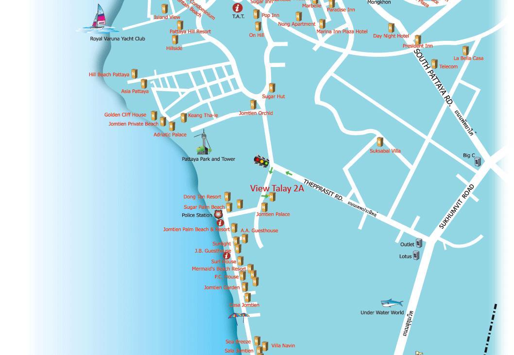 View Talay 2 Suite Apartments Jomtien Beach Dış mekan fotoğraf